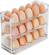 Krabička na vajíčka 3-vrstvová pre 30 Vajcia s šľapkou na chladničku