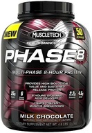 MuscleTech Phase8 Protein Proteínový kondicionér Milk Chocolate Prášok 2090g