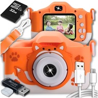 Digitálny fotoaparát ZeeTech Detský fotoaparát líška 40 Mpx oranžový
