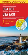 USA East Marco Polo Map: Atlantic Coast, Great Lakes and Appalachian