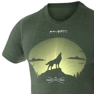 Prezent dla Niego termoaktywna koszulka sportowy T-shirt merino BRUBECK XL