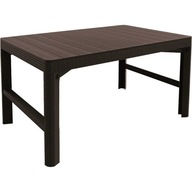 Záhradný stôl LYON ratan - hnedý