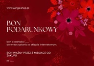 Karta Podarunkowa Voucher Podarunkowy Bon www.wings.shop.pl - 100 zł