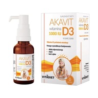 VitaDiet AKAVIT Vitamín D3 1000 IU kvapky 30ml