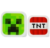 Śniadaniówka lunchbox pojemniki 2w1 MINECRAFT Creeper TNT do szkoły