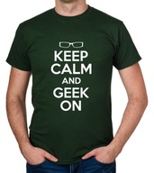 koszulka KEEP CALM AND GEEK ON prezent