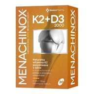 Menachinox K2 + D3 2000, mäkké kapsuly, 30 ks.