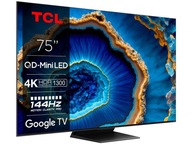 Telewizor TCL 75C809 MINILED 4K 144Hz Google TV