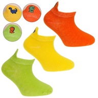 3x Ponožky členkové ponožky bavlnené MORAJ farebné 3 PAK 27-30