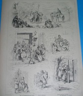 1881 oryginał GÓRNY ŚLĄSK sceny rodzajowe KĘDZIERZYN-KOŹLE Bytom etnografia