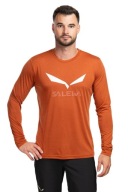 SALEWA férfi túrapóló Solidlogo Dry Ls narancssárga 50_L