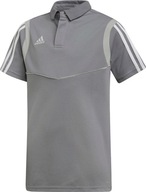 KOSZULKA DLA DZIECI ADIDAS TIRO 19 COTTON POLO JUNIOR SZARA DW4737 r 152cm