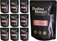 DOLINA NOTECI PREMIUM KARMA MOKRA DLA KOTA FILET ŁOSOŚ ZESTAW 10x85g