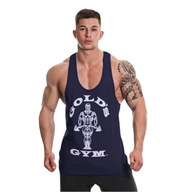 ORYGINALNY TANK TOP TRENINGOWY GOLD'S GYM MĘSKI NA SIŁOWNIE MUSCLE JOE