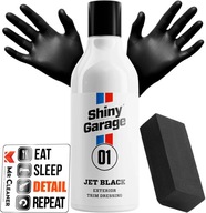 Shiny Garage Jet Black Dressing Do Plastików Zewnętrznych Przyciemnia 250ml