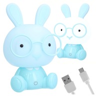 Detská nočná lampa králik LED USB 3 režimy svietenia pre dieťa
