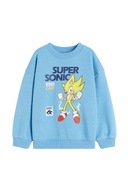 H&M bluza dresowa niebieska SUPER SONIC r. 110/116 4-6 lat