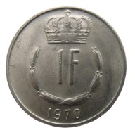 LUXEMBURG 1 FRANC 1970 JEAN GRAND DUC