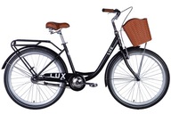 Mestský bicykel Dorozhnik LUX rám 17 palcov koleso 26 " čierna
