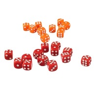 100 Pieces Opaque Six Sided D6 Spot Dice Games for and Dragons RPG