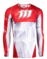 Bluza motocyklowa 111 Racing 111.1 Sharp Red biały/czerwony XXL