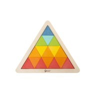 CLASSIC WORLD Drevená farebná mozaika Trojuholníky