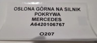 cover upper for engine MERCEDES A6420106767