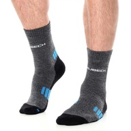 Členkové ponožky Brubeck Trekking Light, šedé a modré