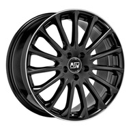 MSW 30 GLOSS BLACK DIAMOND LIP 7,5x18" 5x112 ET33