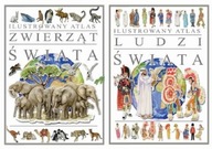Ilustrowany atlas zwierząt + ludzi świata