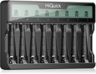 Ładowarka baterii HiQuick SW-8NP do 8 akumulatorków AA AAA MICRO USB TYP C