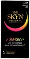 SKYN 5 Senses+ nielateksowe prezerwatywy mix 5 sztuk