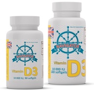 Vitamín D3 10000 IU 90kaps. + Vitamín D3 10000 IU 180kaps. Osteoporóza