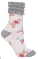 Ponožky Moraj , teplé frota abs , vianočné 23-26