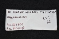IDEALNY DYWANIK WELUROWY far hátsó bal LAMBORGHINI URUS 1