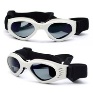 Slnečné okuliare pre psa UV 400 White M
