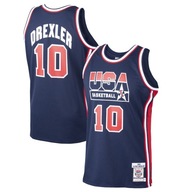 Tričko basketbalové Clyde Drexler USA Mitchell, 104-110