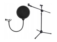 Filtr mikrofonowy POP FILTER + statyw XREC SB4524