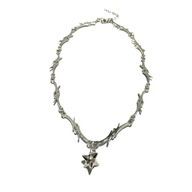 09 Ciernie Unisex Łańcuszek Choker Naszyjnik Ze St