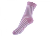 EMEL Ponožky ESK100-63 19-22 Ružovo-biele pruhy
