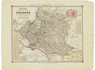 Mapa Polski 60x80cm XVII wiek M13