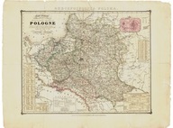 Mapa Poľský 60x80cm XVII. storočie M13