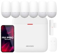 WiFi Alarmový set Bezdrôtový AX Pro Hikvision 6x Detektor PIR Aplikácia