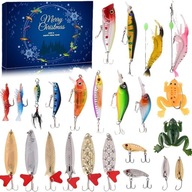 Adventný kalendár s návnadami Super Cool Rybárske Vianočné Darčeky