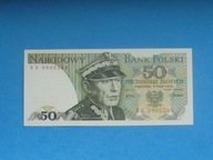 Polska Banknot 50 zł Rzadka seria BB ! 1975 Warszawa UNC