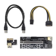 RISER PCI-E VER.018 1x-16x USB 3.0 SATA PCI-E 6PIN