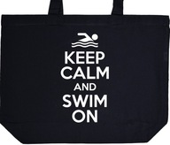 KEEP CALM AND SWIM ON torba zakupy prezent