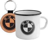 ZESTAW KUBEK GARNUSZEK EMALIOWANY BRELOK BMW LOGO