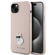 Karl Lagerfeld super etui nakładka do iPhone 15 6,1" KLHCP15SSMHCNPP różowa