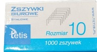 Małe zszywki no.10 1000szt